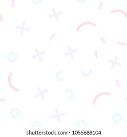 Light Pink, Yellow vector seamless template with geometric lines. Seamless Illustration with set of abstact gradient lines. Design for textile, fabric, wallpapers.