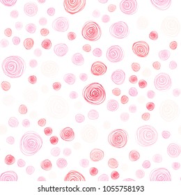 Light Pink, Yellow vector seamless doodle bright background. flowers on elegant natural pattern with gradient. Pattern for colorful books and pages for kids.