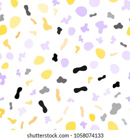 Light Pink, Yellow vector seamless background with bubble shapes. A vague circumflex abstract illustration with gradient. A completely new template for your business design.
