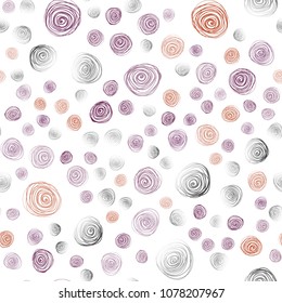Light Pink, Yellow vector seamless natural elegant pattern. flowers on elegant natural pattern with gradient. Pattern for colorful books and pages for kids.