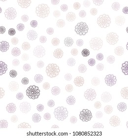 Light Pink, Yellow vector seamless doodle bright template. Decorative illustration with doodles on abstract template. Hand painted design for web, wrapping, wallpaper.