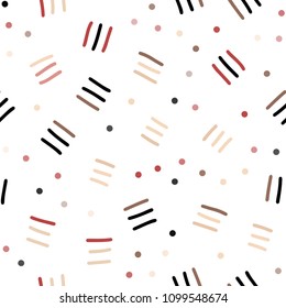 Light Pink, Yellow vector seamless layout with simple elements. Seamless Illustration with set of abstact gradient lines. Design for textile, fabric, wallpapers.