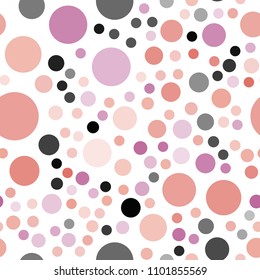 Light Pink, Yellow vector seamless cover with spots. Beautiful colored illustration with blurred circles in nature style. Pattern can be used for ads, leaflets.