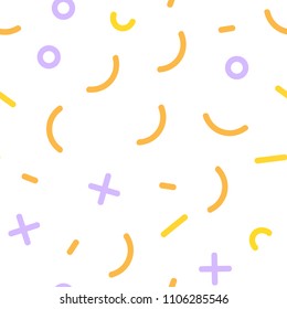 Light Pink, Yellow vector seamless texture with elements of lines. Seamless Illustration with set of abstact gradient lines. Design for textile, fabric, wallpapers.