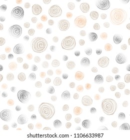 Light Pink, Yellow vector seamless natural elegant pattern. Brand-new colored illustration in blurry style with flowers. Pattern for heads of websites and designs.