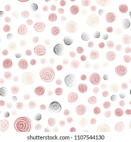Light Pink, Yellow vector seamless doodle blurred background. Brand-new colored illustration in blurry style with flowers. Completely new template for your brand book.