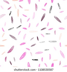 Light Pink, Yellow vector seamless background with bubbles. Beautiful colored illustration with blurred circles in nature style. New design for ad, poster, banner of your website.