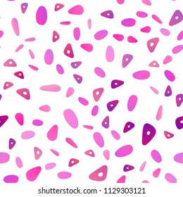 Light Pink, Yellow vector seamless texture in triangular style with circles. Modern abstract illustration with colorful dots, lines. The template can be used as a background.