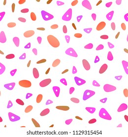 Light Pink, Yellow vector seamless layout with circles, lines. Modern abstract illustration with colorful dots, lines. Pattern can be used for websites.