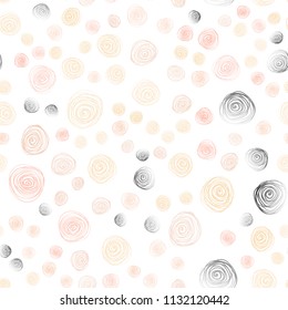 Light Pink, Yellow vector seamless doodle bright template. Blurred decorative design in Indian style with flowers. Brand-new design for your business.