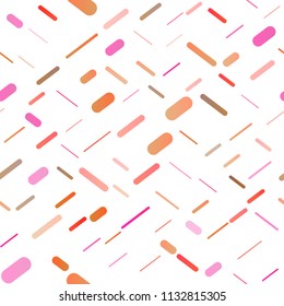 Light Pink, Yellow vector seamless cover with long lines. Shining colored illustration with narrow lines. The pattern can be used for busines ad, booklets, leaflets