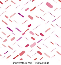 Light Pink, Yellow vector seamless layout with flat lines. Lines on blurred abstract background with gradient. Best design for your ad, poster, banner.
