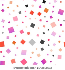 Light Pink, Yellow vector seamless cover in polygonal style. Decorative design in abstract style with rectangles. Best design for your ad, poster, banner.