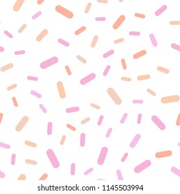 Light Pink, Yellow vector seamless template with repeated sticks. Blurred decorative design in simple style with lines. Best design for your ad, poster, banner.