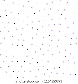 Light Pink, Yellow vector seamless background with bubbles. Blurred bubbles on abstract background with colorful gradient. Pattern for design of window blinds, curtains.