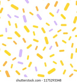 Light Pink, Yellow vector seamless layout with flat lines. Lines on blurred abstract background with gradient. Best design for your ad, poster, banner.