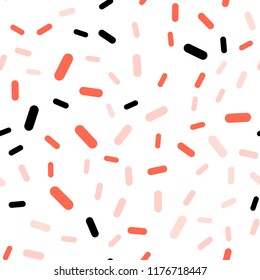 Light Pink, Yellow vector seamless background with straight lines. Shining colored illustration with sharp stripes. Pattern for ads, posters, banners.