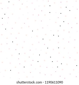 Light Pink, Yellow vector seamless pattern with spheres. Illustration with set of shining colorful abstract circles. Pattern for design of window blinds, curtains.