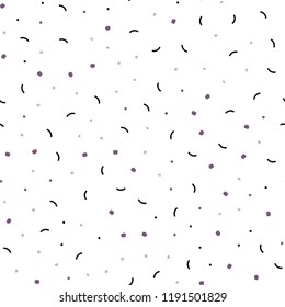 Light Pink, Yellow vector seamless template with circles, triangles. Glitter abstract illustration with connection of triangle structure. Pattern for design of fabric, wallpapers.