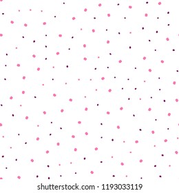 Light Pink, Yellow vector seamless layout with circle shapes. Illustration with set of shining colorful abstract circles. Design for textile, fabric, wallpapers.