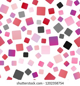Light Pink, Yellow vector seamless cover in polygonal style. Rectangles on abstract background with colorful gradient. Pattern for commercials.