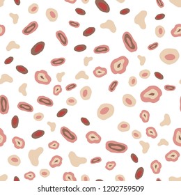 Light Pink, Yellow vector seamless template with circles. Abstract illustration with colored bubbles in nature style. Trendy design for wallpaper, fabric makers.
