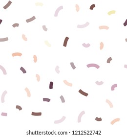 Light Pink, Yellow vector seamless background with bent lines. Geometric illustration in marble style with gradient.  The elegant pattern for brand book.