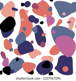 Light Pink, Yellow vector seamless backdrop with dots. Blurred bubbles on abstract background with colorful gradient. Pattern for trendy fabric, wallpapers.