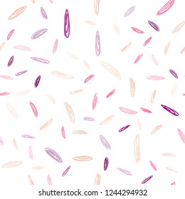 Light Pink, Yellow vector seamless pattern with spheres. Illustration with set of shining colorful abstract circles. Beautiful design for your business advert.