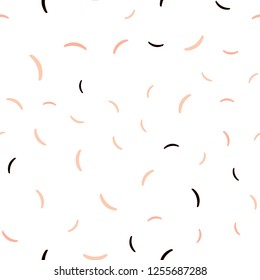 Light Pink, Yellow vector seamless background with wry lines. A completely new colorful illustration in simple style. A new texture for your  ad, booklets, leaflets.
