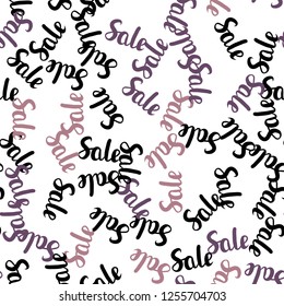 Light Pink, Yellow vector seamless texture with selling prices 70, 90 %. Shining colorful illustration with isolated selling prices. Pattern for ads, posters, banners of sales.