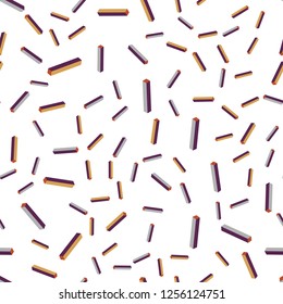 Light Pink, Yellow vector seamless, isometric template with repeated sticks. Shining colored illustration with sharp stripes. Texture for window blinds, curtains.