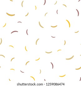 Light Pink, Yellow vector seamless background with lines. A shining illustration, which consists of curved lines. Pattern for your business design.