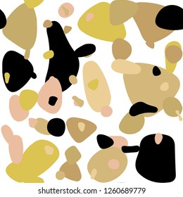Light Pink, Yellow vector seamless pattern with spheres. Modern abstract illustration with colorful water drops. Template for business cards, websites.