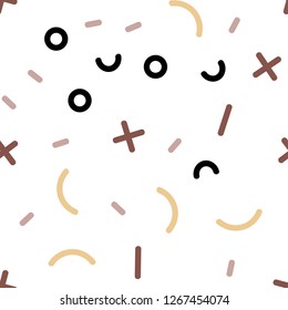 Light Pink, Yellow vector seamless pattern with abstract lines. Seamless gradient abstract lines on white background. Pattern for design of window blinds, curtains.