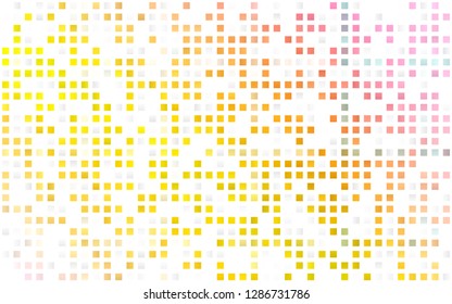 Light Pink, Yellow vector seamless layout with lines, rectangles. Illustration with set of colorful rectangles. Template for business cards, websites.