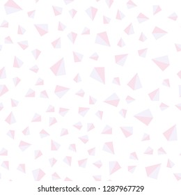 Light Pink, Yellow vector seamless, isometric template with crystals, triangles. Abstract gradient illustration with triangles. Design for textile, fabric, wallpapers.