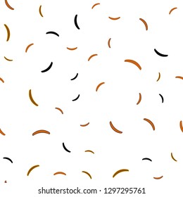 Light Pink, Yellow vector seamless pattern with curved lines. Colorful geometric sample with gradient lines.  A completely new template for your design.