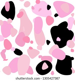 Light Pink, Yellow vector seamless backdrop with dots. Modern abstract illustration with colorful water drops. Design for textile, fabric, wallpapers.