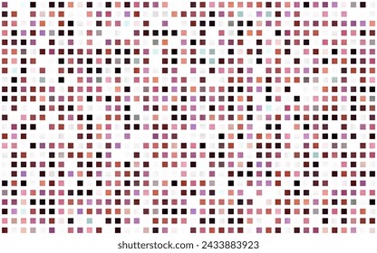 Rosa claro, amarillo vector patrón sin fisuras en estilo cuadrado. Ilustración con conjunto de rectángulos de colores. Patrón para la tela de moda, fondos de pantalla.