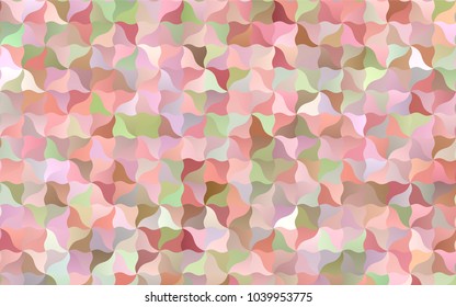 Light Pink, Yellow vector shining cranked template. Modern geometrical abstract illustration with gradient bandy lines. The completely new template can be used for your brand book.