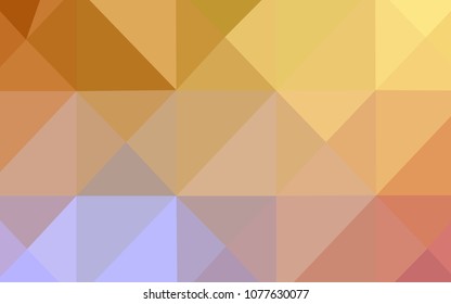 Light Pink, Yellow vector shining triangular backdrop. Glitter abstract illustration with an elegant design. A completely new design for your business.