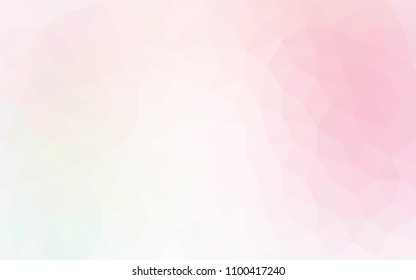 Light Pink, Yellow vector shining triangular layout. A sample with polygonal shapes. A new texture for your web site.