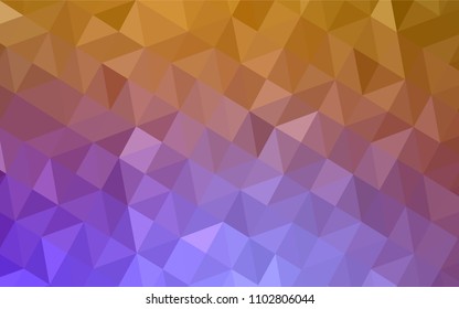 Light Pink, Yellow vector shining triangular layout. Modern abstract illustration with triangles. Triangular pattern for your design.