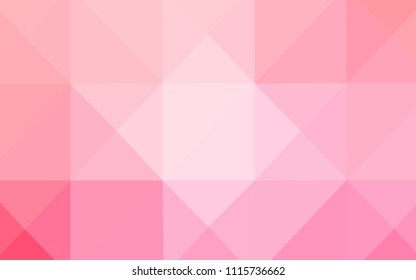Light Pink, Yellow vector shining triangular layout. Colorful illustration in polygonal style with gradient. A completely new template for your business design.