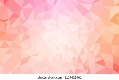 Light Pink, Yellow vector shining triangular layout. A completely new color illustration in a polygonal style. Brand new style for your business design.