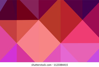 Light Pink, Yellow vector shining triangular backdrop. Elegant bright polygonal illustration with gradient. A completely new design for your business.