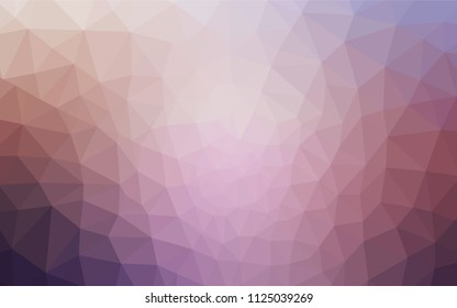 Light Pink, Yellow vector shining triangular cover. Geometric illustration in Origami style with gradient.  Brand new style for your business design.