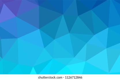 Light Pink, Yellow vector shining triangular layout. A sample with polygonal shapes. Pattern for a brand book's backdrop.