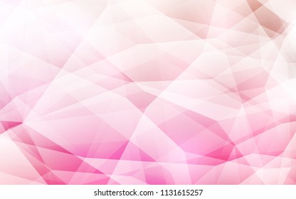 Light Pink, Yellow vector shining triangular layout. A completely new color illustration in a polygonal style. Template for cell phone's backgrounds.